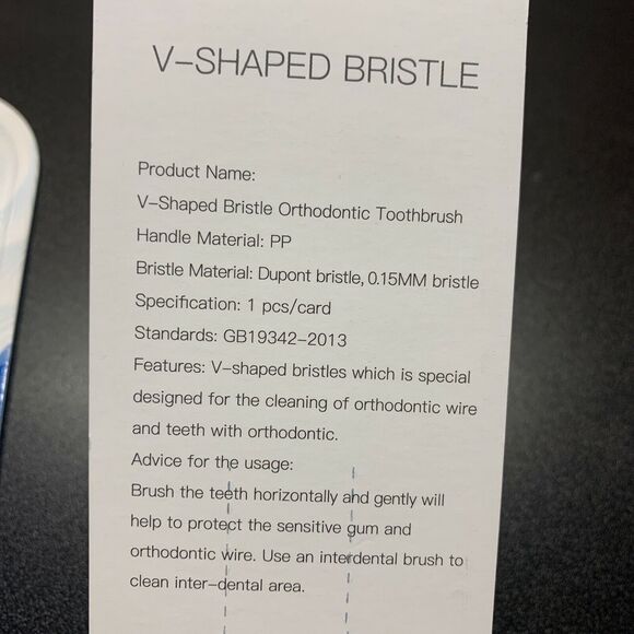 3 pack Y-kelin V-Shaped Orthodontic Toothbrush Soft Bristle - Picture 6 of 9